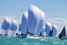 SHARON GREEN KILLER SHOT OF MELGES 24 FLEET - The Southernmost Regatta 2022