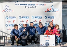 PANJIC CRO793 of Luka Šangulin with Tomislav Bašić, Duje Fržop, Tonko Rameša and Noa Šangulin - The winner of CRO Melges 24 Cup 2022 Event 2 Biograd