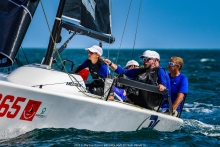 Pacific Yankees USA865 of Drew Freides with Morgan Reeser, Federico Michetti, Charlie Smythe and Lara Poljsak  - 2022 Bacardi Cup Invitational Regatta - Miami, FL