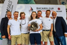 Team RRH NOR749 of Jan Frederik Dyvi with Jan Borø, Herman Horn-Johannessen, Stian Ness Rørvik and Malin Rørvik-Sundelin - Melges 24 Corinthian Champion of the Bacardi Cup Invitational Regatta 2022