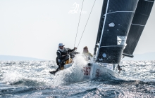 UniversitasNova CRO567 of Ivan Gljakovic Gaspic with Mia Kljakovic Gaspic, Marin Golem, Sime Markic and Filip Miroic - CRO Melges 24 Cup 2022 Event 3 Opatija