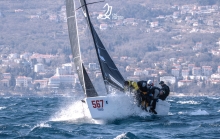 UniversitasNova CRO567 of Ivan Gljakovic Gaspic with Mia Kljakovic Gaspic, Marin Golem, Sime Markic and Filip Miroic - CRO Melges 24 Cup 2022 Event 3 Opatija