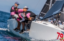 Melgina ITA793 of Paolo Brescia, overall winner of the 2021 Melges 24 European Sailing Series. 