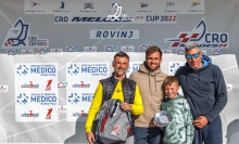 Panjic CRO739 of Luka Šangulin, well assisted by the experienced Croatian sailing rockstar, Tomislav Basic with Tonko Ramesa, Marko Smolic and Marko Pezelj in the crew - third overall at the first event of the Melges 24 European Sailing Series 2022 in Rovinj, Croatia