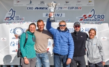 Michele Paoletti’s Strambapapà ITA689 with Giovanna Micol, Giulia Pignolo, Davide Bivi and Diego Paoletti grabbed the victory in the first event of the Melges 24 European Sailing Series 2022 in Rovinj, Croatia