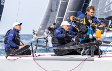 Panjic CRO739 of Luka Šangulin at the first event of the Melges 24 European Sailing Series 2022 in Rovinj, Croatia