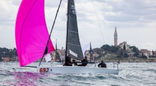 Melgina ITA693 of Paolo Brescia is one point behind from the third position after Day Two of the first event of the Melges 24 European Sailing Series 2022 in Rovinj, Croatia