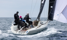 Universitas Nova CRO567 of Ivan Kljakovic Gaspic scored 3-6-3 and 12 points in total and is on the second position after Day One of the first event of the Melges 24 European Sailing Series 2022 in Rovinj, Croatia.