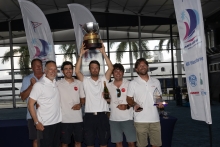 Melges 24 Corinthian World Champion 2022 Taki 4 (ITA), claiming their fourth Corinthian World Title with Niccolo Bertola, Giacomo Fossati, Giovanni Bannetta, Pietro Seghezza, and Marco Zammarchi with the Challenge Henri Samuel Corinthian World Trophy