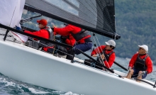 Gilles (3–5-1-2) of Marcello Caldonazzo Arvedi helmed by Pietro D'Alì and with Matteo Capurro, Andrea Trani, Carlo Roccatagliata and Elisa Ascoli onboard, finished their second event on Melges 24 on the second level of the podium - Melges 24 European Sailing Series 2022 in Trieste, Italy