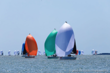 Melges 24 fleet at Charleston Race Week 2022