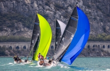 Gill Race Team GBR694 of Miles Quinton with Geoff Carveth at the helm, third best Corinthian after Day 2 of the Melges 24 European Sailing Series 2022 event 4 in Riva del Garda, Italy 