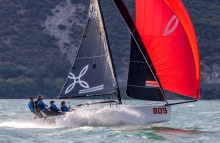 The super Sunday brought joy also for Arkanoè by Montura of Sergio Caramel, being able to claim on top of the Corinthian podium at the Melges 24 European Sailing Series 2022 event 4 in Riva del Garda 