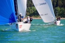 Ballyhoo Reloaded GER327 of Martin Thiermann with Thomas MAURER, Maximilian THIERMANN and Johannes THIERMANN - Melges 24 German Open 2022