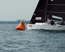 Slippery CAN737 of Jim Pearson with Matt Abbott, Paul Domney and Alan Johnson - Melges 24 Canadian Nationals 2022, Toronto