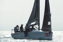 Bad Idea USA717 of Scot Zimmerman with Liz Zimmerman, Reed Cleckler and Kevin Fisher - Melges 24 Canadian Nationals 2022, Toronto