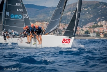 Akos Csolto’s Chinook HUN850 - 3rd Overall and Corinthian at the 5th event of the  Melges 24 European Sailing Series 2022 in Imperia, Italy