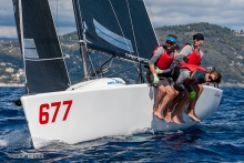 White Room GER677 of Michael Tarabochia with Luis Tarabochia at the helm - 2nd Overall and Corinthian at the Melges 24 European Sailing Series 2022 Event 5 - Imperia, Italy