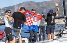 Mataran CRO383 of Ante Botica with  Ivo Matic, Mario Skrlj, Damir Civadelic, Max Carija - 2022 Melges 24 Corinthian European Champion