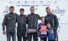 Universitas Nova CRO567 of Ivan Kljaković Gašpić with Marin Golem, Filip Miroic, Sime Markic and Mia Kljakovic Gaspic - the winners of the 2022 CRO Melges 24 Cup 6th event - Labud CRO Melges 24 Cup in Split