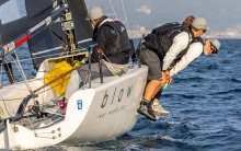 Blow NOR787 of Peder Nergaard with Morten Helgesen, Petrus Eide, Eivind Rubinstein at the Melges 24 European Championship 2022 in Genova