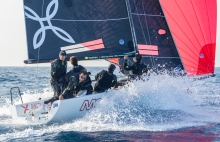 Arkanoe by Montura ITA809 of Sergio Caramel wins the Race 9 and was awarded as the Corinthian Boat of the Day Four at the Melges 24 Europeans 2022 in Genoa