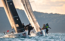 Mataran 24 CRO383 of Ante Botica with Ivo Matić, Mario Škrlj, Damir Civadelić and Bruna Princivali - Melges 24 Croatian Champions 2022