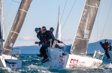 Universitas Nova CRO 567 of Ivan Kljaković Gašpić with Marin Golem, Filip Miroić, Šime Markić and Mia Kljaković Gašpić - The winners of CRO Melges 24 Cup 2022