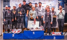 Top 3 of the 2022 Croatian Melges 24 National Championship - Mataran 24 CRO383, Razjaren CRO728 and Strilica Zuxu CRO791 - Zadar, JK Uskok - November 2022