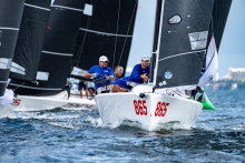 Drew Freides, Nic Asher, Charlie Smythe, Alec Anderson and Mark Ivey on Pacific Yankee - Bacardi Winter Series Event 1 December 2022