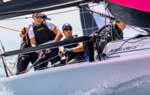 Paolo Brescia's Melgina ITA693 team with Simon Sivitz Kosuta, Jas Farneti, Stefano Orlandi and Ariberto Strobino - 2020 Melges 24 Italian Championship in Torbole, Italy