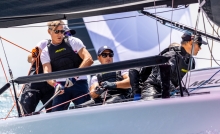 Paolo Brescia's Melgina ITA693 team with Simon Sivitz Kosuta, Jas Farneti, Stefano Orlandi and Ariberto Strobino - 2020 Melges 24 Italian Championship in Torbole, Italy