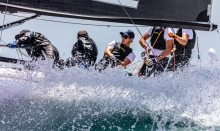 Paolo Brescia's Melgina ITA693 team with Simon Sivitz Kosuta, Jas Farneti, Stefano Orlandi and Ariberto Strobino - 2020 Melges 24 Italian Championship in Torbole, Italy