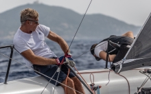 Paolo Brescia on his Melgina ITA693 - Melges 24 World Championship 2019 - Villasimius, Italy