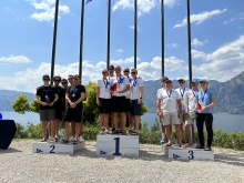 Corinthian podium of the Melges 24 regatta - Malcesine, Italy, May 2023