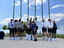 Overall podium of the Melges 24 regatta - Malcesine, Italy, May 2023