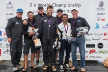 RAZA MIXTA USA829 of Peter Duncan with Morgan Trubovich, Erik Shampain, Patrick Wilson and Victor Diaz De Leon - Runner-up of the Melges 24 World Championship 2023 - Middelfart, Denmark