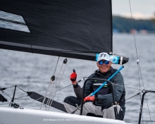 Brian Porter at the helm of FULL THROTTLE USA849 - 2023 Melges 24 U.S. Nationals