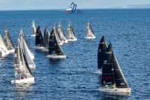 Melges 24 fleet in Split - Melges 24 European Sailing Series 2023, CRO Melges 24 Cup 2023, Split October 2023