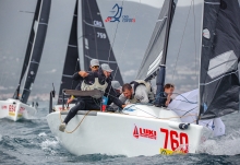 Universitas Nova of Ivan Kljaković Gašpić, the runner-up of the Split Melges 24 regatta