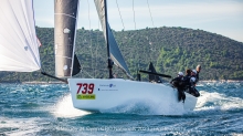 Panjic CRO739 of Luka Sangulin with Tomislav Basic, Noa Sangulin, Helena Puric and Duje Frzop - CRO Melges 24 Championship - Trogir 2023