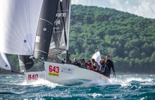 Tutta Forza CRO643 of Jakov Sokota with Niko Jakovcev, Luka Jakovcev, Marin Jakovcev,  Lovre Grzunov, Maris Bašić - CRO Melges 24 Championship - Trogir 2023