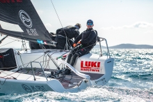 Ante Cesic steering Razjaren CRO867 of Lukasz Podniesinski - CRO Melges 24 Cup 2024 Biograd