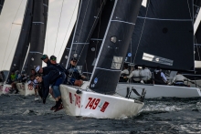 NOR749 Team RRH with Herman Horn-Johannessen, Jan Frederik Dyvi, Jan Borø, Stian Ness Rørvik and Malin Rørvik-Sundelin - Bacardi Cup Invitational Regatta 2024