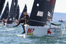 Razjaren (CRO) of Lukasz Podniesinski with Ante Cesic at the helm - Melges 24 European Sailing Series 2024 in Trieste, Italy