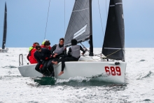 Strambapapa (ITA689) of Michele Paoletti, in this event steered by Leonardo Centuori - Melges 24 European Sailing Series 2024 in Trieste, Italy