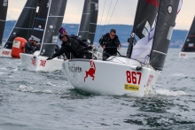 Razjaren (CRO) of Lukasz Podniesinski with Ante Cesic at the helm - Melges 24 European Sailing Series 2024 in Trieste, Italy