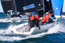 Zhik Race Team (GBR694) of Miles Quinton with Geoff Carveth helming - Melges 24 European Sailing Series 2024 in Trieste, Italy