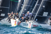 CRO Melges 24 Cup Biograd 2024 with Luka Šangulin's Panjic (CRO739) in front