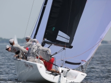 Sandra Askew races a brand new Melges 24, hull no. 869 — Flying Jenny
